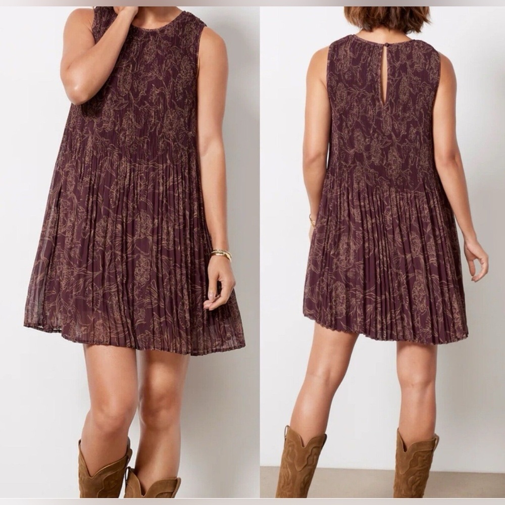 Evereve Purple Sleeveless Dress